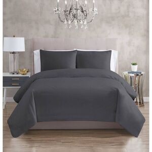 Open Box - Christian Siriano - 2pc Twin 300 Thread Count Cotton Sateen Gray